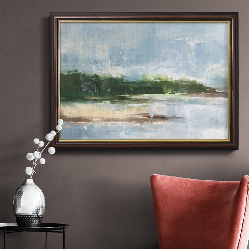 Toile encadrée de qualité supérieure Tropical Shore II - prête à être accrochée, H 16 po x l 20 po x P 1 po