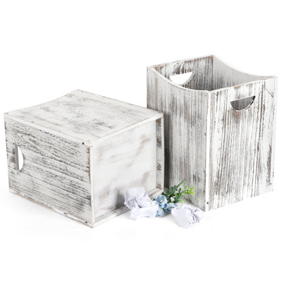 Bamboo Open Waste Basket - 5.3 Gallons
