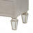 Silver 2-Drawer Nightstand