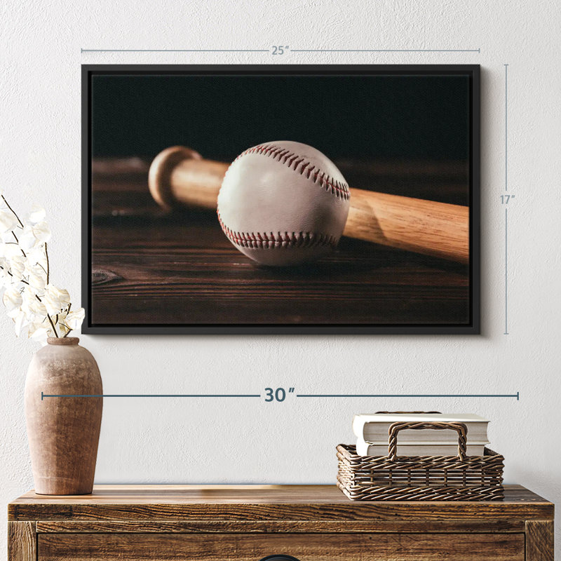 Baseball Things Canvas Print, 17" H x 25" W