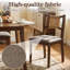 Hand-Woven Rope Dining Chair With Upholstered Seat-132714050-132714053