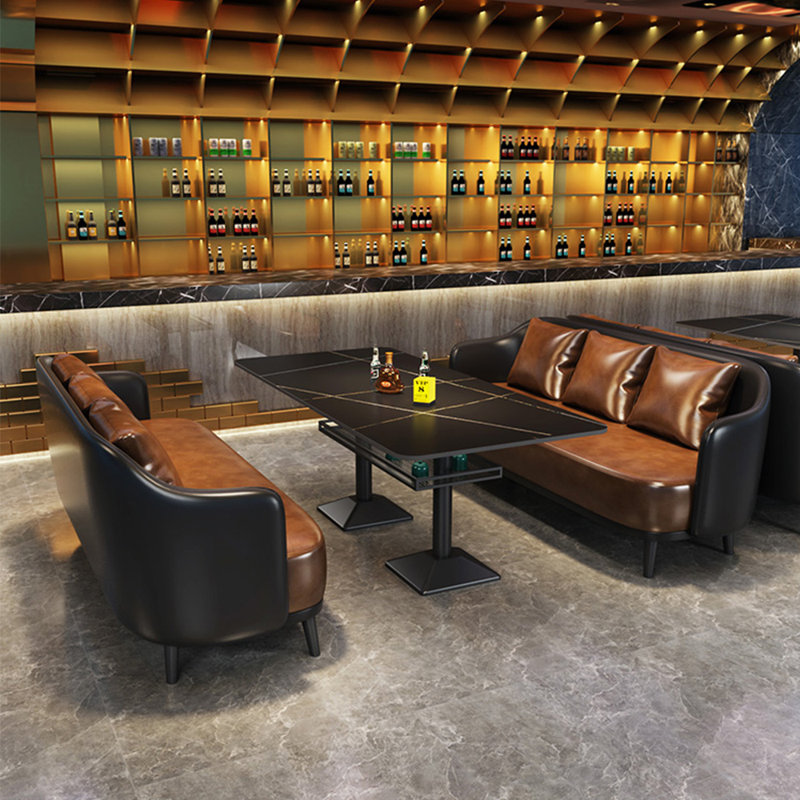 Banc de restaurant de style industriel moderne 66,9
