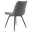 Ensemble de 2 chaises pivotantes grises capitonnées