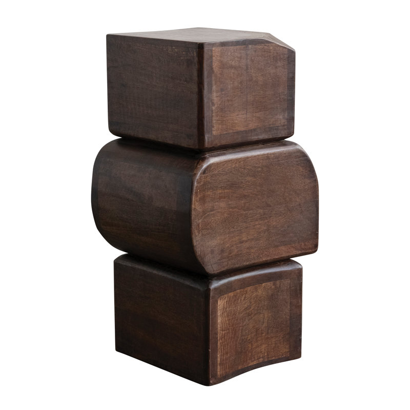 Table d'appoint en bois de manguier