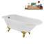 Baignoire sur pattes 62 ", plateau, bonde, pattes 62" Streamline-101628985-102218225