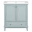 Meuble-lavabo moderne multifonctionnel avec lavabo et tiroir-102526698