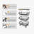 Magdlene 12'' W Height -Adjustable Shelving Unit with Wheels