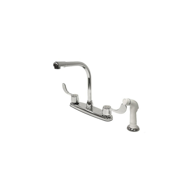 High Arch Kitchen Faucet, No Sprayer, Polished Chrome