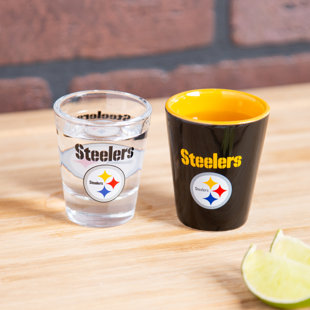 Pittsburgh Steelers Home and Away Two-Piece 15oz. Team Color Mug Set