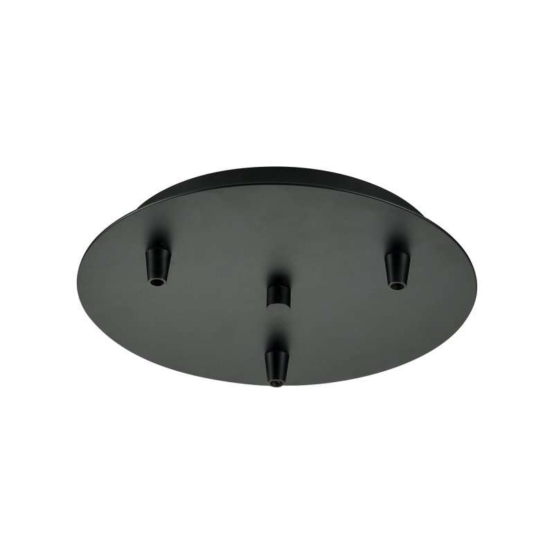 Bellingham 3 Light Multi Port Canopy, Matte Black