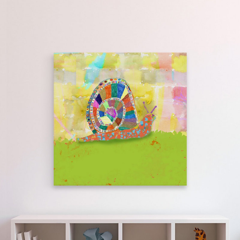 Parkinson 'Snail Trail' Print on Wrapped Canvas, 24" H x 24" W x 1.5" D