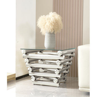 Table de bout en verre Ophrise