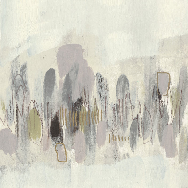 Neutral Shapes II by Jennifer Goldberger - Wrapped Canvas Painting, 30cm H x 30cm W x 3.8cm D