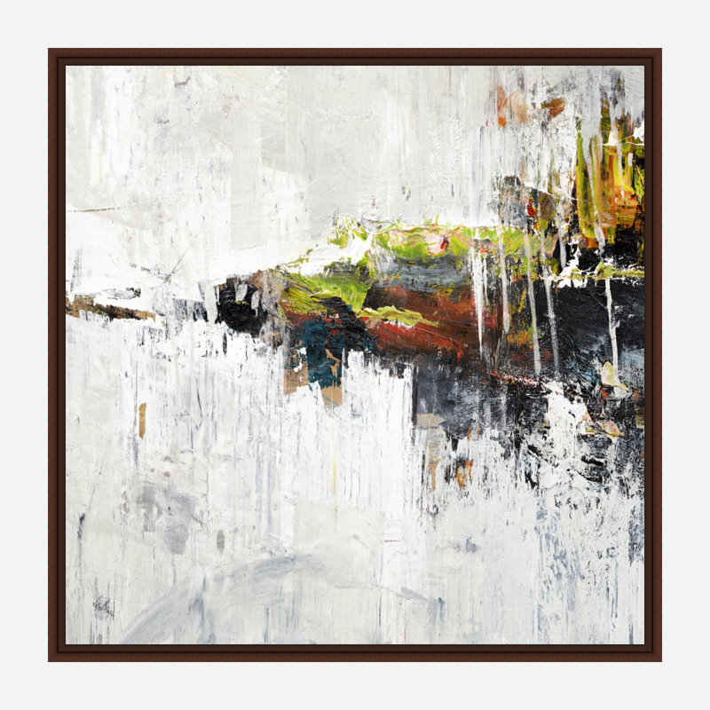 LAUNCH - Unframed Print on Canvas, 24" H x 24" W x 1.75" D, Brown Framed Canvas