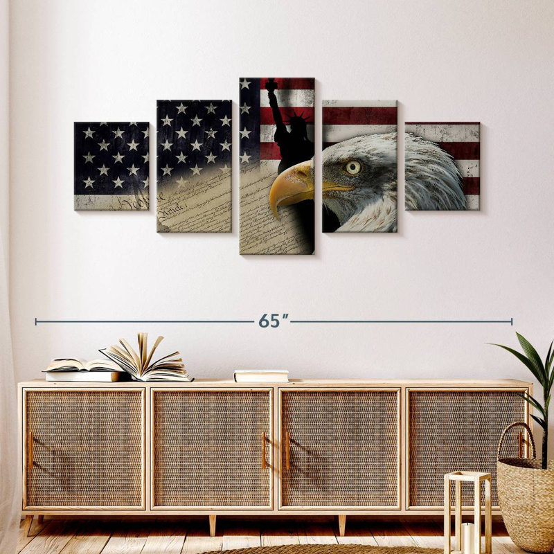 Symboles américains, H 24 po x l 55 po
