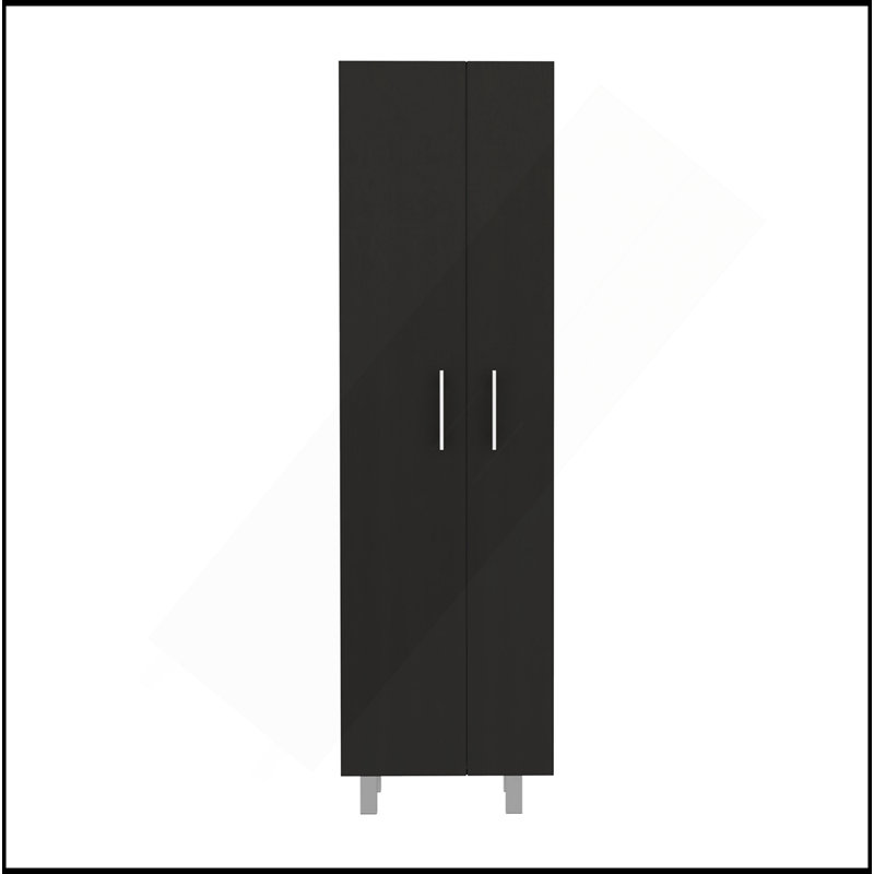 Garde-robe Closet, chambre, noir / blanc, Noir