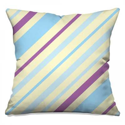 Coussins Diagonal Pastel Stripes