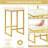 Jaeona 2 - Person Faux Marble Top Four Leg Base Dining Set