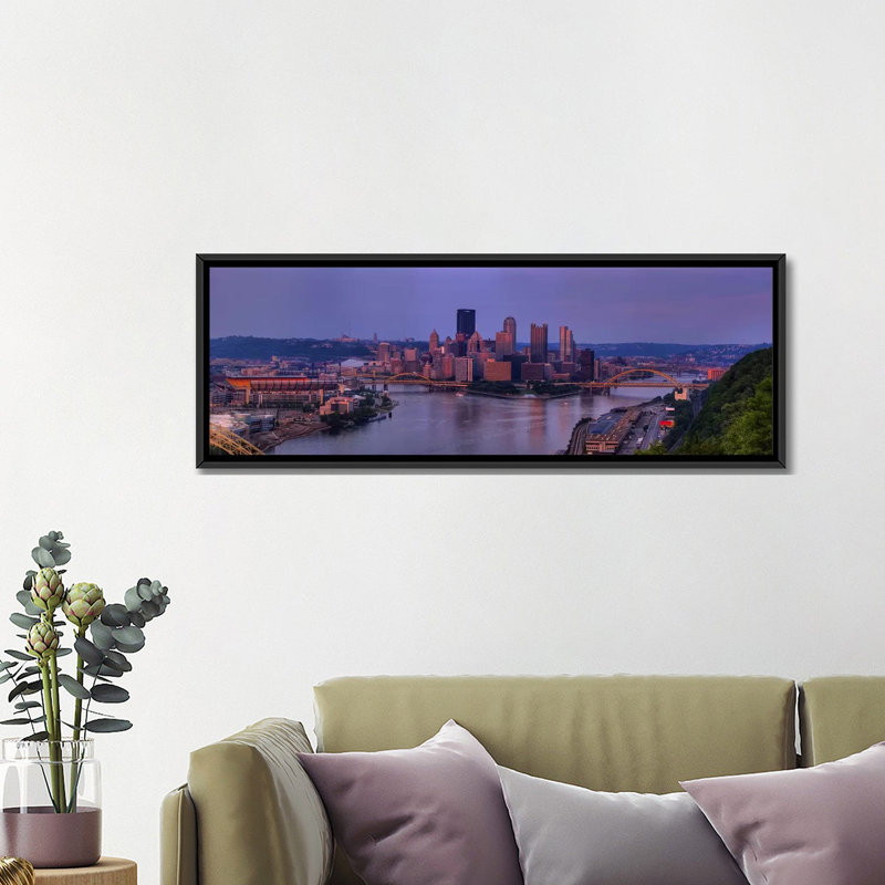 «Pittsburgh from the West End at Sunset, 2009, Pittsburgh, Pennsylvania», reproduction de photo sur toile