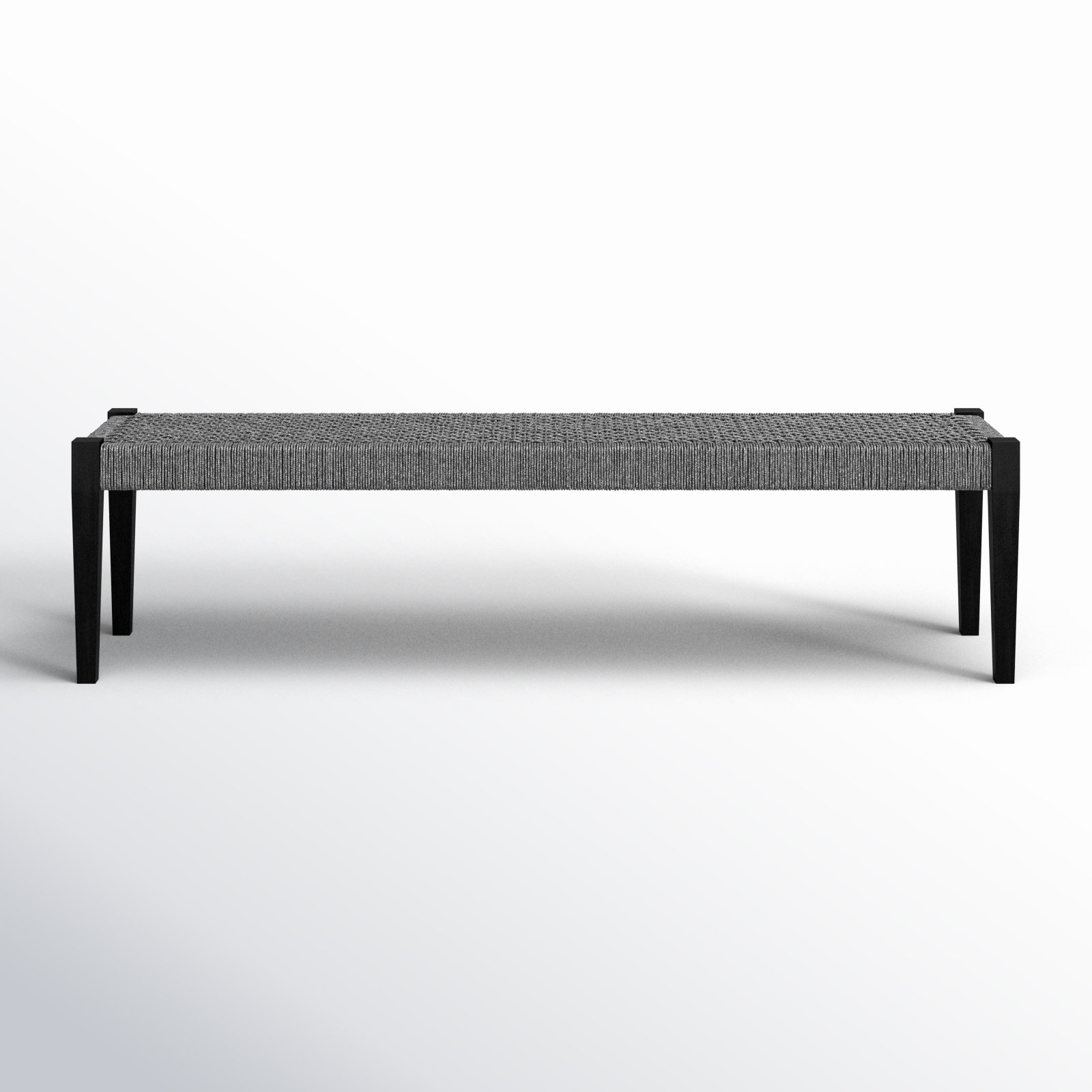 Daughtrey 71'' Eucalyptus Outdoor Bench, Dark Eucalyptus, Gray