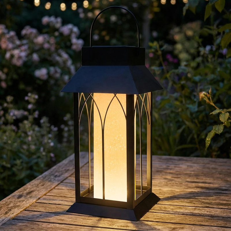 Lanterne suspendue solaire d'extérieur 19,4 "imperméable
