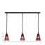 Luminaire suspendu linéaire sur pied 3 lumières avec verre en cristal cannelé de 5,5 po-32325893-32325890