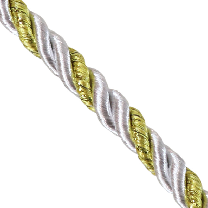 Amirrah Traditional Tassel Polyester Rope Curtain Panel Tiebacks - Gold, Gold
