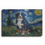  'Bernese Mountain Dog Starry Night' by Rich Monet Metal Wall Art, 16" x 12"-854682917