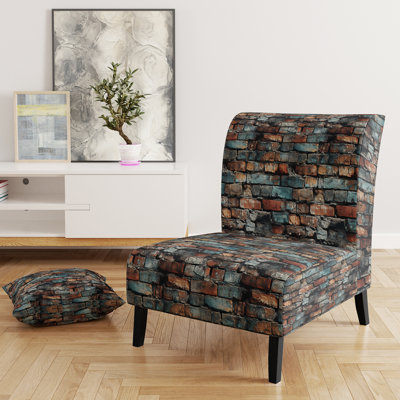 Fauteuil de chambre à accents moderne et contemporain Vintage Industrial Essence
