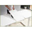 Table basse blanche extensible pour le salon, plateau en panneau de fibres à densité moyenne facile à nettoyer et amp; Pieds en métal stables-121049268-121049270-121049266