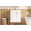 Armoire de salle de bain murale avec armoire latérale, armoire de salle de bain avec porte à fermeture douce, meuble-lavabo moderne avec lavabo