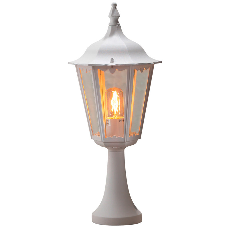 Firenze Transparent Pier Mount Light, White, 55 cm H