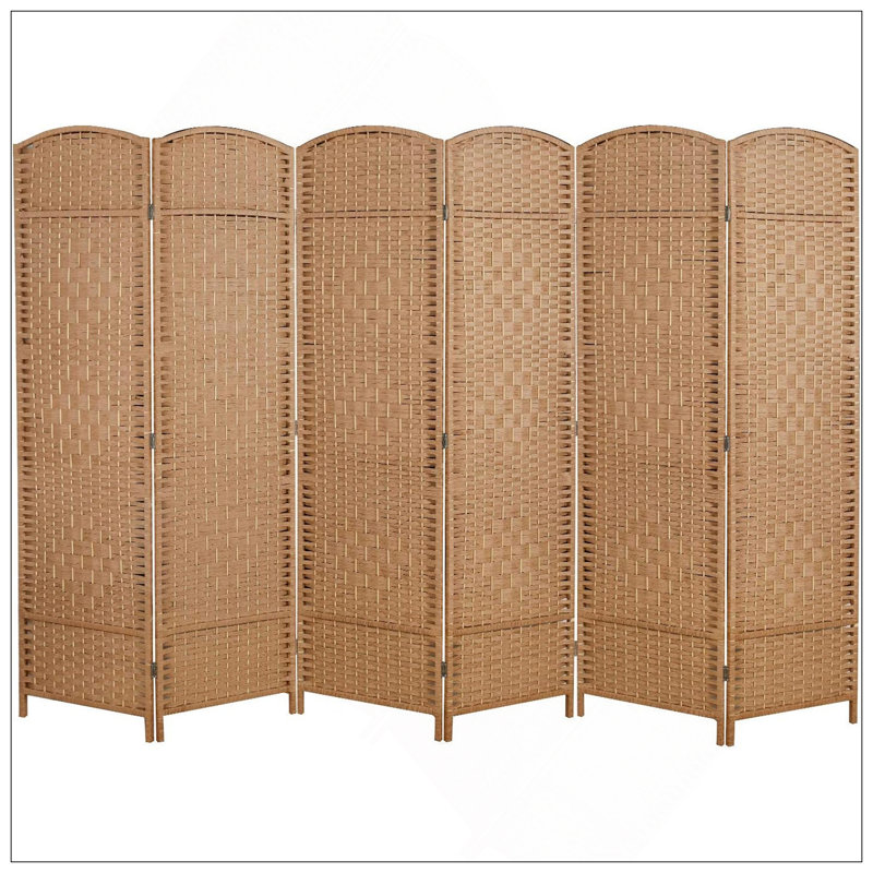 Paravent Roche, 6, Natural, 70.75" H x 106.25" W x 0.75" D