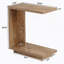Table de chevet en forme de C, table d'appoint élégante, table de chevet en bois pour la chambre à coucher