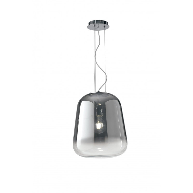 Lincolnwood 1 - Light Chrome Single Pendant, 120cm H x 18cm W x 18cm D