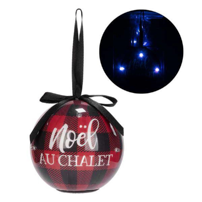 Ornement boule de Noël à DEL