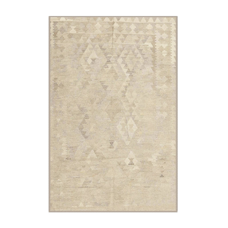 Tapis contemporain ivoire, Rectangle 3 pi x 5 pi