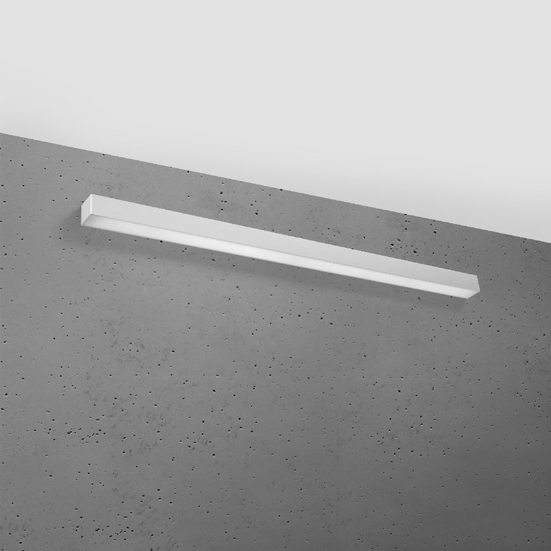 Alion LED Flush Mounted Sconce, Szary