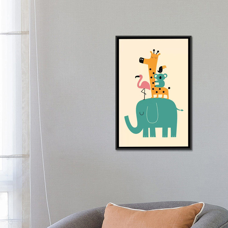 Mouvement sur toile, H 26 po x l 18 po x P 1,5 po, Toile encadrée noire, Non mat