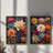 Elegant Decorative Framed MDF Paintings (2 Pieces), Pine Wood Frame, 27.6 x 19.7 x 0.1 inches | 100% MDF, Thickness: 0.1 inches | UV Printed Artwork, Perfect for Living Room & Office Décor, Stylish & Modern Design