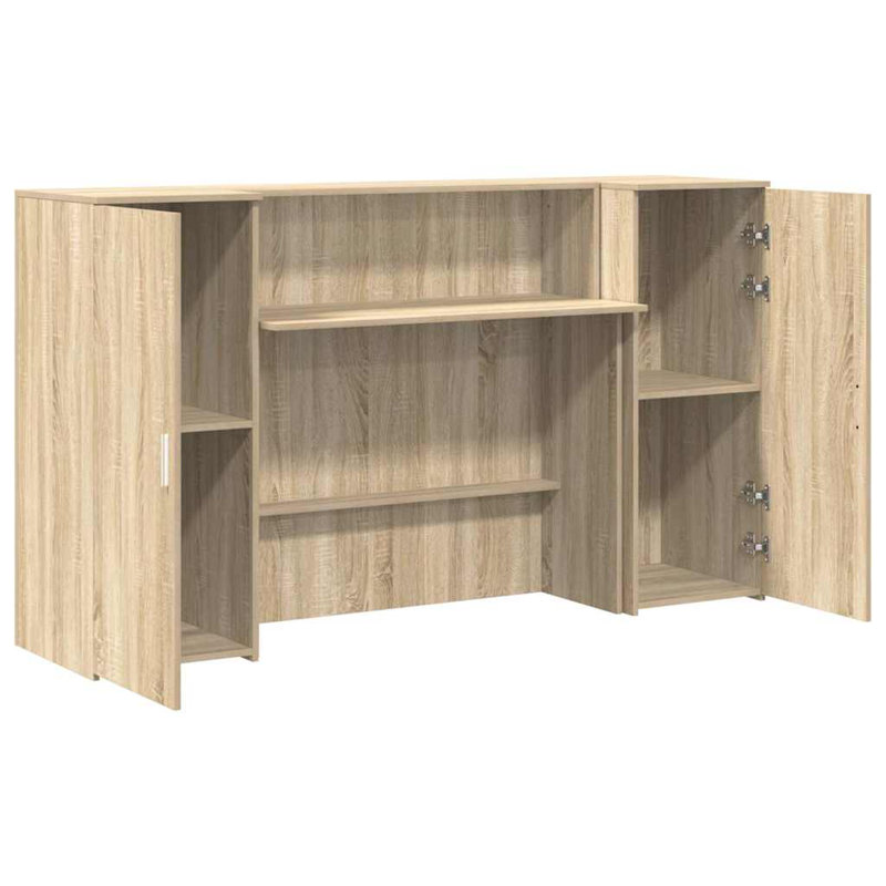 Baki Standing Desk, Sonoma Oak, 103.5cm H x 180cm W x 50cm D