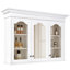 Armoire à pharmacie 40 "avec miroir, armoire de rangement pour salle de bain avec porte miroir et tablettes, armoire de salle de bain murale avec portes en verre