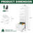 Vertical File Cabinet With 4 Lockable Drawers, A4/Legal/Letter Storage, Steel, Smooth Surface, Quiet Operation Drawer Metal Filing For Home Office, Size, High Capacity, Tilting, Waterproof Surface-1708174595