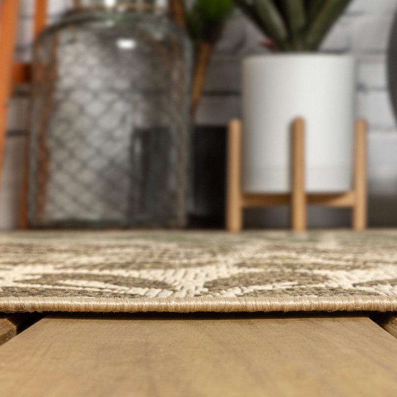 Tapis intérieur / extérieur Hagy, Rectangle 6 pi x 9 pi