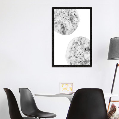 Black And White Splashes by Whales Way - Painting on Canvas