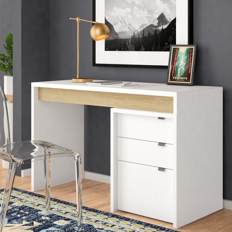 Alayna Modular Executive Desk, White