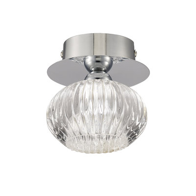 Chantell Glass Semi Flush Mount