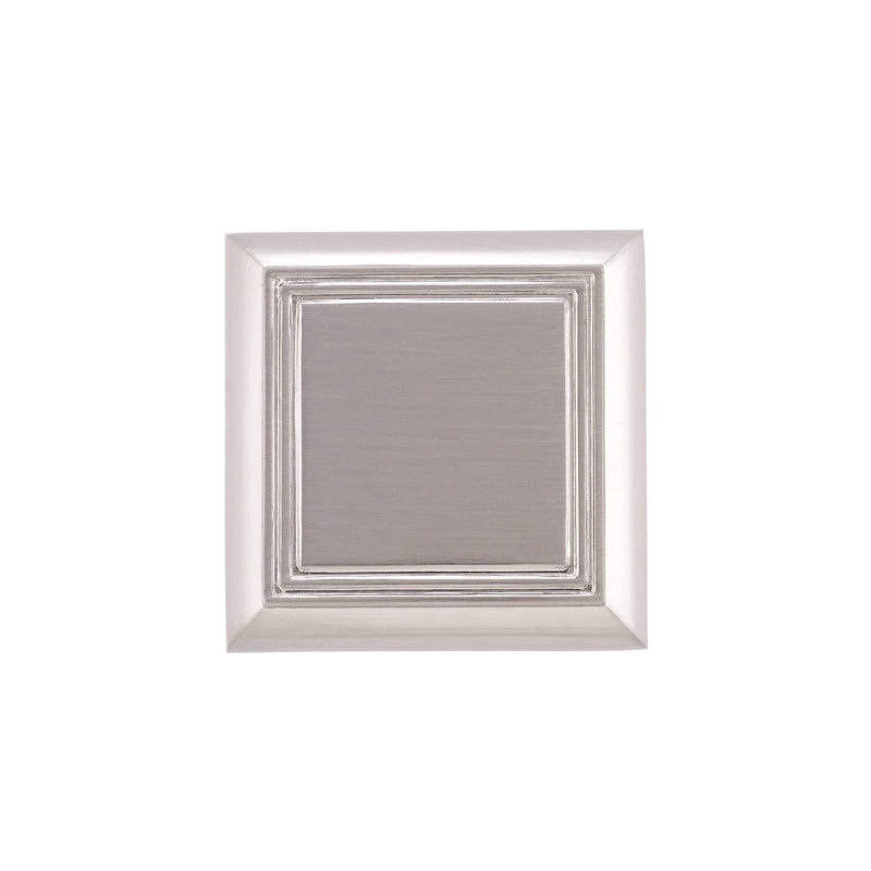Expression Square Knob, Brushed Nickel