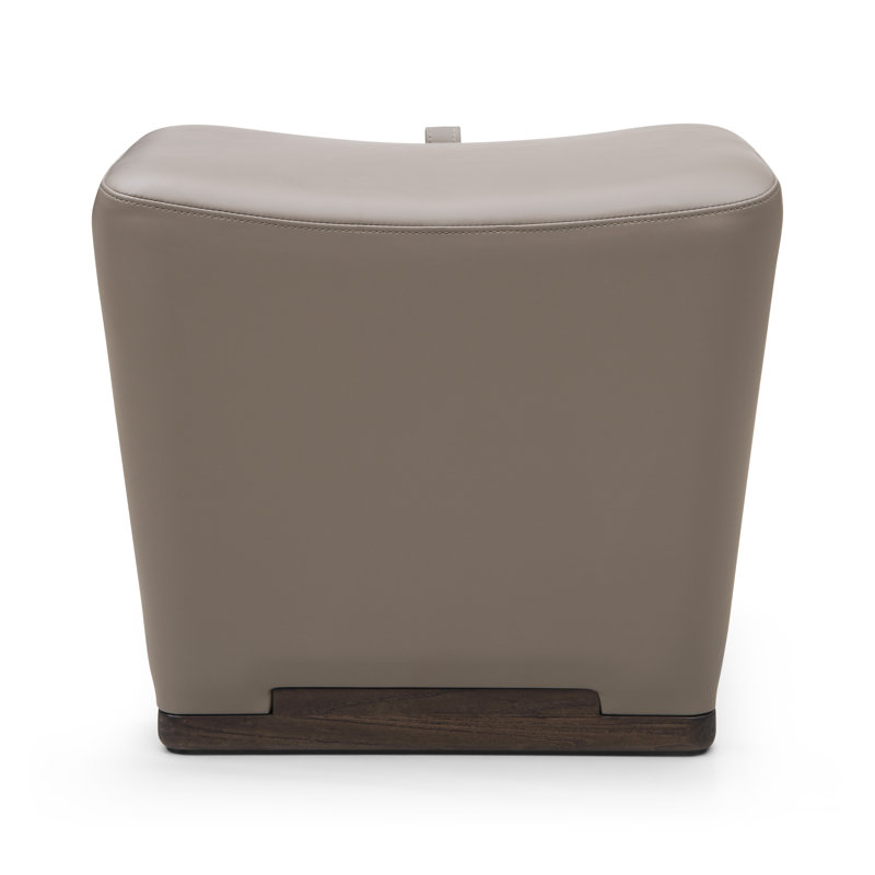 Electra Upholstered Accent Stool, Taupe