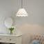Florie Linen Blend Tapered Pendant Shade ( Clip On )-359008206-359008207